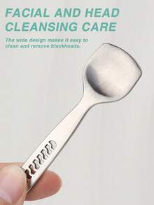 浴室日常护肤三合一套装：黑头去除铲+鼻毛孔清洁刷+面部硅胶清洁刷，深层清洁毛孔，去除黑头，节日礼物，旅行携带方便 - 西瓜粉 - 查看 3