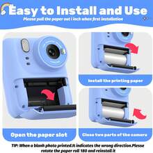 50卷迷你热敏纸，适用于即时相机便携式打印、家用照片标签、便签、白色光滑表面、照片打印补充装、笔记、图片、日记本，无需墨水，纸质包装。 - 彩色 - 查看 8