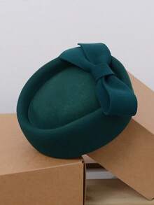 Mũ Fascinators vành rộng thanh lịch dành cho nữ, nơ lớn, thích hợp cho các dịp trang trọng, mũ Kentucky, mũ cưới, mũ cô dâu, mũ cocktail, mũ trà, mũ Fedora đỉnh bằng. - 04801174 - Xem 2