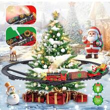 UINLE Baby Classic Christmas Train Set - Hanging Christmas Tree Decoration Kit Includes Santa's Train, DIY Assembly Classic Electric Train, Featuring Realistic Smoke, Sound And Lighting Effects, Surprise Christmas Train Toy Gift For Boys And Girls - Multicolor - View 7