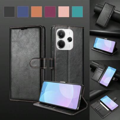 ZZXX Wallet High-Quality Magnetic Cap With Card Slot Kickstand Flip Artificial Leather Case Compatible With IPhone 17 Air 16e 15 Pro Max 14 Plus 13 Mini 12 Pro 11 XS Max XR X 7 8 Plus SE2 SE3 Compatible With Samsung For Galaxy S26 Ultra S25 FE S24 Plus S23 S22 S21 S20 FE A06 A07 A12 A13 A14 A15 A16 A17 A26 A35 A36 A51 A52 A52s A53 A54 A55