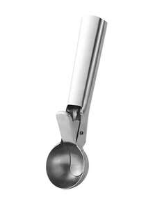 Cuchara para helado de acero inoxidable con gatillo, mango resistente al congelamiento y de uso no adherente, cuchara de doble propósito adecuada para yogur, masa de galletas, batidos, almendras y talla grande, ideal para la cocina, la pastelería y el restaurante - Multicolor - Ver 10