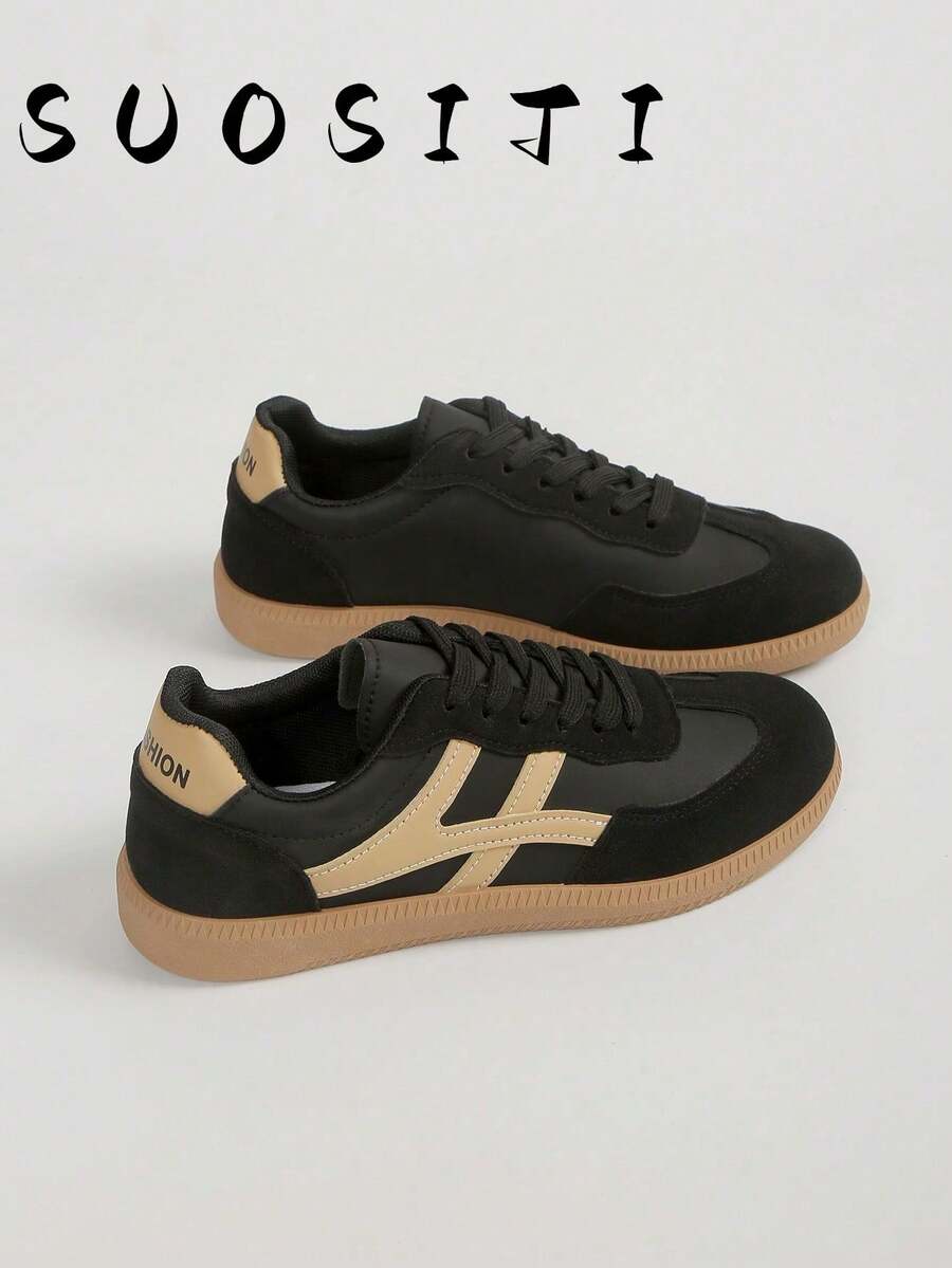 Women's Fashion Non-Slip, Durable, Comfortable And Lightweight Sports Casual Shoes - Black - View 1