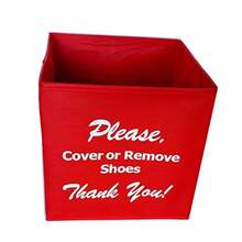 Disposable Shoe Cover Box for Realtors "Red Bootie Box" - como en la foto - Ver 1