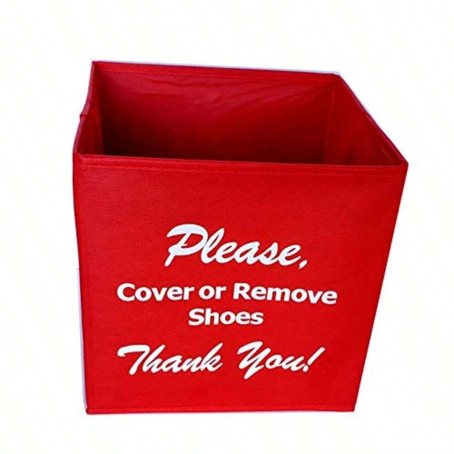 Disposable Shoe Cover Box for Realtors "Red Bootie Box" - como en la foto - Ver 1