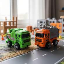 TendenciaCarritos Bomberos Juguete Pack 2 Pz Fire Truck Verde Naranja Carrito De Bomberos MulticolorCalidad premium - 1 - Ver 6