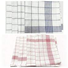 Large Checkered Kitchen Dish Towel, Absorbent Tea Towel, Soft Reusable Cleaning Cloth, Quick-Drying Dishcloth, Dishwashing Cloth - Multicolor - View 13