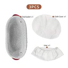 3/6pcs Rope-Weave Bread Proofing Basket Set | Includes Baskets, Liners, And Covers - Modern Handcrafted Sourdough Baking Supplies, Breathable Design For Dough Fermentation, Suitable For Home And Professional Kitchens (Round And Oval) - - - View 10