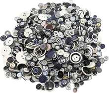 Lilaly 300pcs Pcs Strange Shape Resion Buttons For Crafts, 4 Holes Assorted Sizes Resin Buttons, For Crafting, Arts, DIY, Decoration, Sewing (Strange Shape) - ColorT - View 1