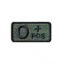 VINCAN 1pc Green Tactical Blood Type Patch - Positive & Negative Embroidered Military Emblem, Suitable For Gear And Apparel, Travel Essentials, Camping, Outdoor Decor - Multicolor - View 11