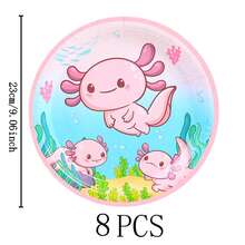 7/9 Inch Red Salamander Disposable Tableware Set, Includes Paper Plates And Cups, Suitable For Holidays, Weddings, Engagements, Birthdays, Parties, And Celebrations - Multicolor - View 13