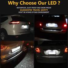 2pcs LED License Plate Lights/License Plate Lights/CANBUS Interface License Plate Lights For Nissan Murano 2003-14/Altima 2006-13/Maxima 2008-15/Rogue 2013-19/X-Trail (T32) 2014-19/NV1500 2500 3500 2012-19 And Infiniti Q45 2002-06/EX25 2008-18/EX35 2008-18/EX37 2008-18/FX35 2009-18/FX37 2009-18/FX50 2009-18/QX50 2008-18/QX70 2009-18 - A - View 5