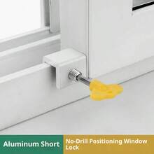 Aluminum Alloy Window Track Limiter - Child Safety Window Lock, No Drilling Anti-Theft Window Stop, Suitable For Home Child Safety Protection