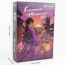 Bộ bài Kimono Memories | Phiên bản tiếng Anh & tiếng Trung | Hình minh họa tinh tế | Chơi 2 người, 20 phút vui vẻ | Món quà sinh nhật hoàn hảo. - Những kỷ niệm Kimono - Xem 2