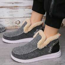 Women's Plush Warm Ankle Boots For Winter - 灰色升級款 - 查看 3