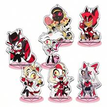 Q版地狱府限定版亚克力收藏立牌，动漫/漫画精细桌面摆件，适用于电脑机箱、汽车、2D动漫周边，节日/生日礼物，送给朋友 - 彩色 - 查看 4