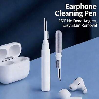 耳机清洁笔，多功能清洁工具，耳机、充电盒和手机插孔通用清洁器，便携小巧