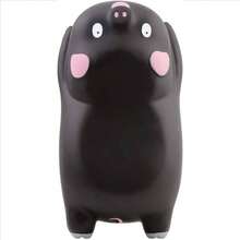 マウスリストレスト マウスパッド リストレスト アニメ豚 おしゃれ マウスパッド 腕置き かわいい動物の子豚のマウスハンドレスト 滑り止め 黒） - 黒 - チェックする 3