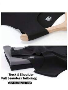 男士保暖紧身背心套装（2件装） - 自发热抓绒面料，宽松圆领，秋冬季保暖叠穿