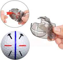 Paquete de 8 marcadores de bola de golf de precisión, accesorios de golf mejorados, 4 plantillas para marcar bolas de golf y 4 colores de marcadores de bolas de golf, herramienta de marcado de líneas de bolas de golf, herramienta de alineación e identificación de bolas de golf - Blanco - Ver 2