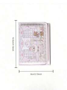 1pc Cute Rabbit & Bear Cartoon Coin Purse, Waterproof-Proof Multi-Card Slots Compact Luxury Short Wallet, Women Wallet, Coin Purse, Wallet, Wristlet, Small Wallet, Wallet, Card Holder, Coin Pouch - 彩色 - 查看 4