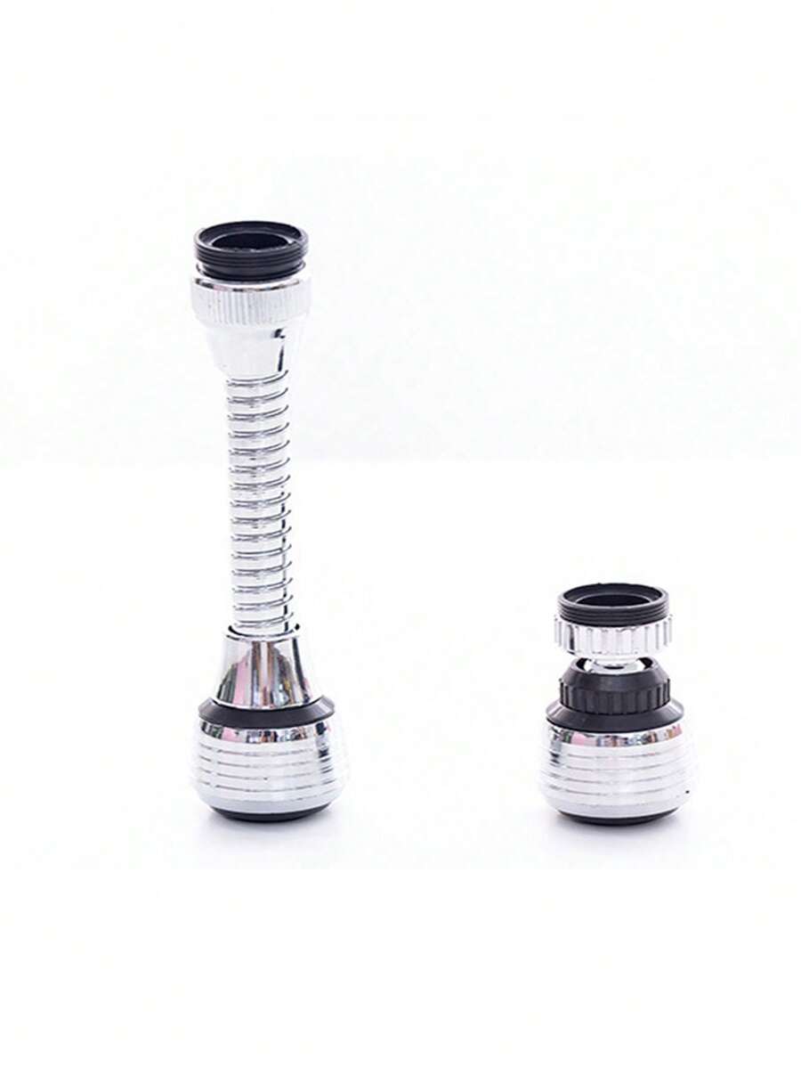 2pcs Extra Long Faucet Spout Splash Proof Aerator Water Saving Device, Kitchen Household Shower Head Extension Filter