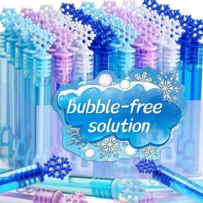24/36 st mini bubbelstavar (bubbellösning ingår ej), bubbelfestgåvor, stor födelsedagspresent, leksakspris, jul, alla hjärtans dag, snöflingebubblor till bröllop, festtillbehör, 12/24/36 st