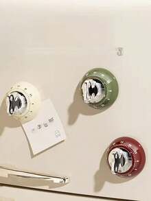 1pc 60-Minute Mechanical Kitchen Timer, Large Dial Loud Reminder, Non-Digital Mechanical Timer, Magnetic Kitchen Countdown Clock, Large Dial Mechanical Design, Essential For Home Baking, Cooking Gadget Without Battery