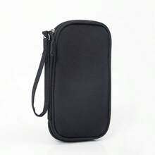 [Customized] Portable Handbag Organizer Pouch, Customizable Pattern, Suitable For Cables, USB Drives, Power Banks, Phones, Polyester Portable Cable Organizer Bag - Dual Layer Design For Chargers And Small Items - Multicolor - View 15