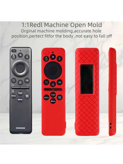 1pc Silicone Remote Control Protective Case Compatible With BN59-1480A/1480L Solar Remote, Anti-Slip, Full Coverage Design With Lanyard,Women's Day,Travel Essentials,Wedding Favours,Y2k,Bedroom,Car Accessories Women,Kitchen Decor,Kitchen Decor,Household Items