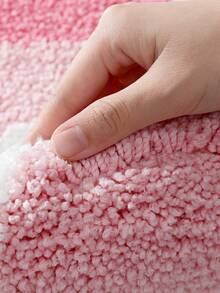 1 pieza Alfombra de baño, Alfombra de baño con forma de corazón esponjosa en rojo para el Día de San Valentín + Adecuada para baño, cocina, exterior, interior, pasillo, dormitorio, sala de estar, mesita de noche, lavable a máquina, fácil de limpiar, base antideslizante, esencial para dormitorio y baño, decoración navideña para el Día de San Valentín, alfombra de decoración de baño, accesorios de baño, conjunto de decoración de habitación - Multicolor - Ver 7