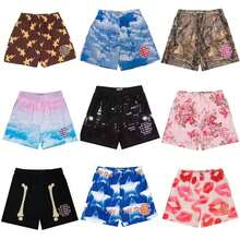 New EE  Basic Shorts Men's Casual Shorts Fitness Sports Pants Summer Gym Workout Men Classic GYM Mesh Shorts Men - 粉紅色 JB 163 - 查看 1