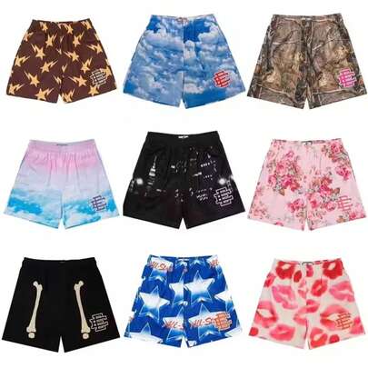 New EE  Basic Shorts Men's Casual Shorts Fitness Sports Pants Summer Gym Workout Men Classic GYM Mesh Shorts Men