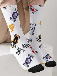 1 双超酷炫腕部主题 360° 全印花袜子，男女通用设计 - 时尚独特，是街头服饰的完美之选。