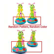 Baby Early Education Intelligent Electric Toy: Musical Singing Caterpillar With Saxophone, Lights And Sound Effects (Baby Electric Toy) - Multicolor - View 3
