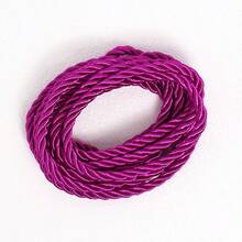 5 Yards 4mm Colorful 3-Strand Paracord, DIY Handmade Woven Rope For Hoodies, Pants, Crafts, Home Decor, Jewelry Making - Three-strand Rope - View 10