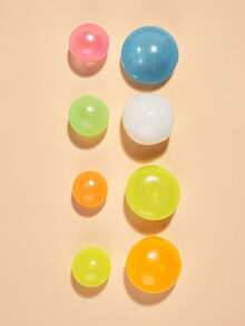 Random Glow Air Squeeze Ball, Suction Cup Wall Sticker Sensory Sticky Ball, Elastic Stress Relief Toy, Air Sticky Ball - Multicolor - View 5