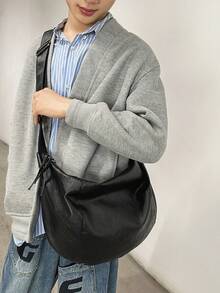 26.20厘米*25.50厘米*1.60厘米 男士日常通勤大容量斜挎包 - 彩色 - 查看 5