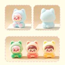 Mattel 5个/9个可爱植绒猫咪摆件 - 车内装饰、桌面迷你摆件、DIY桌面装饰、节日派对最佳小礼物 - 彩色 - 查看 9