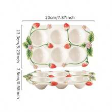 Underglaze Ceramic Kitchen Spice Dish, Egg Holder, Baking Tool, Multi-Purpose Novelty Tableware - Multicolor - View 3