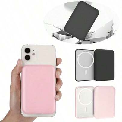 1 st. Apple magnetiskt adsorptionsskyddsskal. Detta Apple Power Bank-skyddsskal är tillverkat av mjukt TPU-material med en matt och fin textur som ger stöt- och fallskydd. Du kan också klistra in dina favoritklistermärken på skyddsskal. Det är en utmärkt present till familj och vänner.