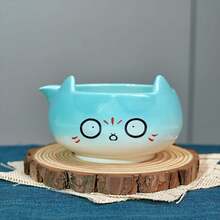 Cute Cat Ear Matcha Tool Set, Includes Matcha Whisk, Tea Scoop, Powder Sifter, Matcha Bowl, Whisk Stand, Traditional Tea Ceremony Essential Tools, Suitable For Beginners And Children