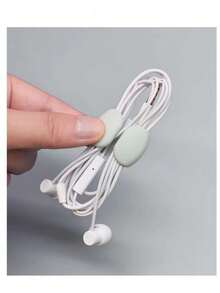 5pcs/10pcs New Creative Fashion Simple Cartoon Mixed Color Cable Organizer Clips, Suitable For Earphone Cables, Charger Cables, Data Cables, Computer Cables, Power Cords, Home Appliance Wires, Portable And Compact, Ideal For Home, Office, Travel, Dorm ,Travel Essential Bag - Multicolor - View 5