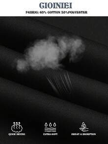 Men's Casual Loose Sweatpants: The Leg Cuffs Are Gathered And The Waist Features A Drawstring Design, Accommodating Various Waist Sizes. The Side Pockets And Compact Back Pocket Are Convenient And Practical. The Cotton Blend Fabric Is Soft, Breathable, Sweat-Absorbent, And Quick-Drying, Making It Suitable For Both Sports And Daily Travel. It's A Versatile And Essential Choice - 黑色 - 查看 7