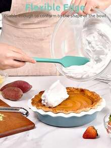 1/3/5pcs Cream Silicone Scraper, Mini Baking Spatula, Cake Icing Smoother, Heat-Resistant Silicone Scraper, Baking Tools, Kitchen Supplies, Cake Cream Scraper Spatula - For Cooking, Baking And Spreading - Holiday Party Birthday Cake Baking Tools - Multicolor - View 5