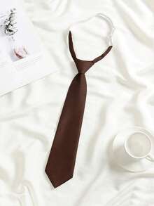 1 corbata de mujer, una corbata clásica de uniforme escolar para damas, una correa de cuello ajustable para fiestas, festivales y actuaciones, adecuada para uso escolar, de boda y de negocios - MulticolorA - Ver 6