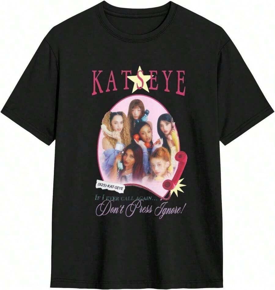 Katseye Beautiful Chaos Tracklist Shirt, Katseye Kpop Shirt, Katseye Gnarly Shirt, Gabriela Shirt, K - 黑色 5 - 查看 1