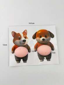 可爱金色闪光贴纸 - 浅色设计，适用于手机壳、笔记本、工艺品、相册、3D立体贴纸、涂鸦贴纸、糖果水滴贴纸、普通贴纸、贴纸簿 - 彩色 - 查看 9