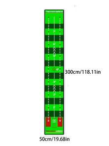 1pc Home & Office Golf Putting Mat, Plush Velvet Long Carpet Practice Pad - Multicolor - View 6