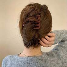 1 Stück lässige Haarspange, vintage Pferdeschwanz Mode große einfache Haarspange für Frauen, Frauen Haarklammern, Winter Haarschmuck, Mode Haarklammer, lässige Haarklammer, Sommer Outfits Haarspangen für Outdoor-Aktivitäten, Urlaub, Reisen, Outfit-Accessoires und als Geschenk, Festival, Party - Verschiedenfarbig - Übersicht 7